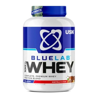 Image of USN Blue Lab Whey Protein Powder: Wheytella 908g Post Workout Isolate Muscle Building Powder Supplement With Added BCAAs