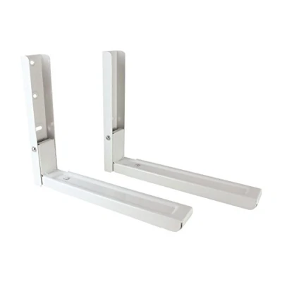 Image of White Microwave Brackets With Extendable Arms
