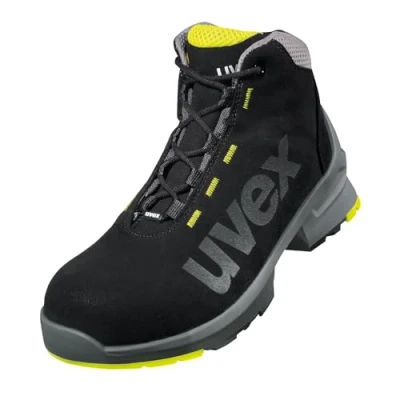 Image of Uvex 1 Work Shoe Safety Trainer S1 SRC ESD Lime Black size 10,5