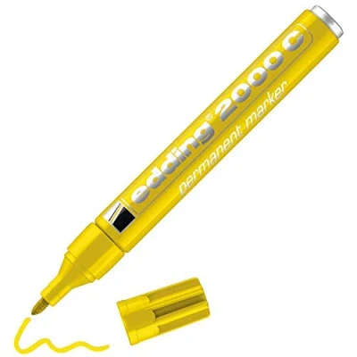Image of Edding 2000c Permanent Marker Yellow Single Pen