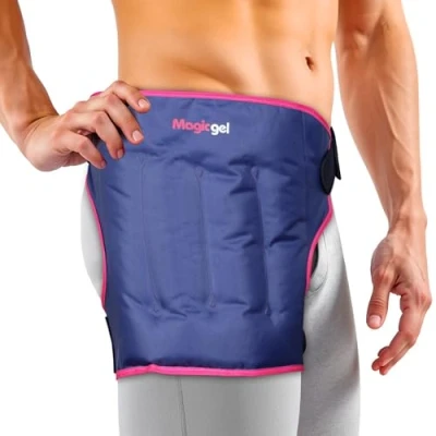 Image of Magic Gel Extra Large Hip ice Pack wrap Reusable Cold for Bursitis, Replacement Surgery and Flexor Pain. Inflammation, Swelling Pain Relief
