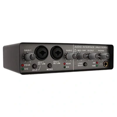 Image of FRZY Live Streaming Sound Card, USB 2.0 Interface Recording 24BIT 192KHZ Card Professional Metal for Studio