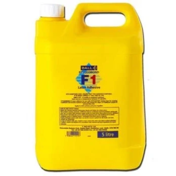 Image of F BALL Styccobond F1 Rubber Latex Adhesive for Carpet Edge Sealing (5ltr)