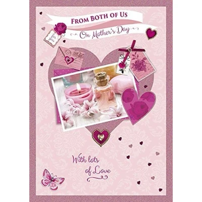Image of Wishing Well Studios Greetings Card From Both of Us On Mother&#039;s Day