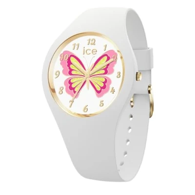 Image of ICE WATCH fantasia Butterfly lily Girl&#039;s wristwatch with plastic strap 021956 (Small)