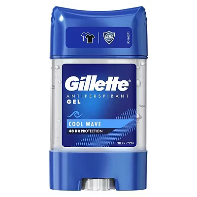 Image of 3 x GILLETTE COOL WAVE ANTIPERSPIRANT DEODORANT GEL STICK 70ML