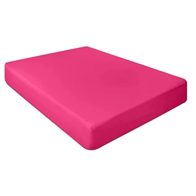 Image of NIYS Luxury Bedding Finest 100% Egyptian Cotton 10&quot;/25CM Fitted Sheets (King, Fuschia)