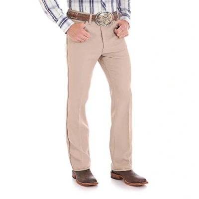 Image of Wrangler Men&#039;s Wrancher Dress Jean, Dark Beige, 33W x 29L
