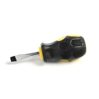 Image of Mini Stubby Screwdriver Slotted Small Compact Hand Tools for Repair Works