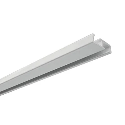 Image of Gardinia Aluminium Curtain Rail, 1 Track, White, 150 cm, Single