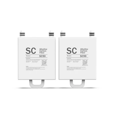 Image of Frizzlife SC90 Replacement Post Filter Cartridge For WB99 Countertop Reverse Osmosis Water System Alkaline, PACK 2