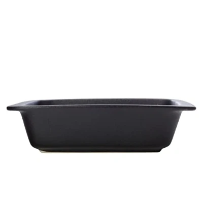 Image of Maxwell &amp; Williams Caviar Lasagne Dish, 29 x 25cm Oven to Table Roaster, Ideal for Pies, Pasta Bakes and Roasting, Stoneware, Black, HY0018