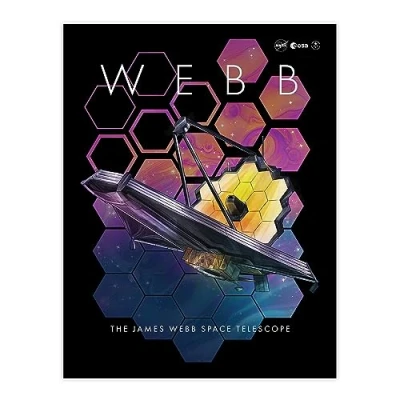 Image of Artery8 NASA James Webb Space Telescope 1st Anniversary Black Bedroom Decor Aesthetic Unframed Wall Art Print Poster Home Premium