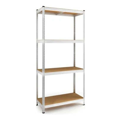 Image of 4 Tier (1800 x 900 400) mm heavy duty boltless metal steel shelving shelves storage unit Industrial