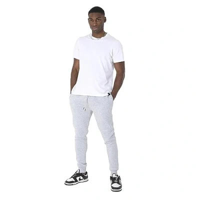 Image of BRAVE SOUL Mens Joggers Regular Fit 100% Polyester Comfortable Casual Sweat Pants for Men UK, Light Grey, Size XL
