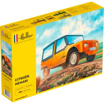 Image of Heller 80760 Citroen Mehari Plastic Model Kit, 1:24 Scale,Green