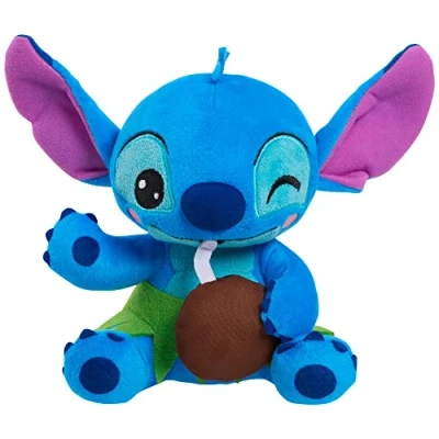Image of Disney Stitch Small Plush and Coconut, Stuffed Animal, Blue, Alien