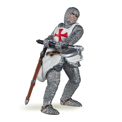 Image of Papo MEDIEVAL FANTASY Figurine, 39383 Templar Knight, Multicolour