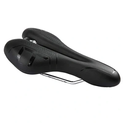 Image of Zhiqiu Comfortable Bike Saddle Mountain Bicycle Seat Profession Road MTB Outdoor Or Indoor Cycling Cushion Pad (Black/Black)