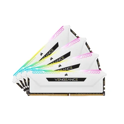 Image of Corsair VENGEANCE RGB PRO SL 32GB (4x8GB) DDR4 3600 (PC4 28800) C18 1.35V White