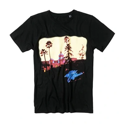 Image of The Eagles Hotel California T Shirt Black/Charcoal