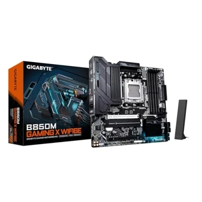 Image of GIGABYTE B850M GAMING X WIFI6E Motherboard AMD Ryzen 9000 Series CPUs, 10+2+2 Phases Digital VRM, up to 8200MHz DDR5 (OC), 1xPCIe 5.0 + 4.0 M.2, 2.5LAN, WIFI 6E, USB 3.2 Gen 2