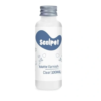Image of 100ML Matte Finish Air Dry Clay Glaze, Varnish for Drying Clay, Watertight and Scratch Resistant, Design Airdry