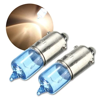Image of Peowuieu 2x H6W BAX9S 6W White Car Side Marker Parking Lamp 12V 5000K