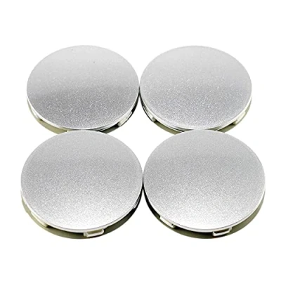 Image of RhinoTuning 4 Pcs Set 62mm Wheel Centre Cap OD ID 58mm Hub Covers Caps Compatible with Rays Volk Racing TE37 15&quot;&amp;16&quot; C 62 A Flat Type (Black)