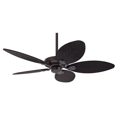 Image of HUNTER Fan Outdoor Elements, 137 cm, Indoor/Outdoor Ceiling with Pull Chain, New Bronze Finish, 5 Reversible Blades Antique Dark, Ideal for Summer or Winter, Model 24323