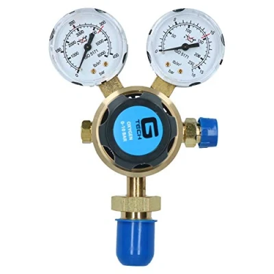 Image of Oxygen O2 Regulator Single Stage 2 Gauge Gas Bottle 300 Bar Welding Welder