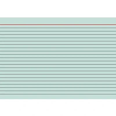 Image of Brunnen 102250150 Index Cards (A5 Lined Shrink Wrapped Pack of 100) Green