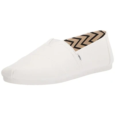 Image of TOMS Men&#039;s Alpargata Loafer Flat, White, 6 UK