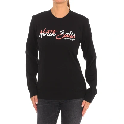 Image of North Sails Womens Long sleeved crew neck sweatshirt 9024250 women Black Size Medium