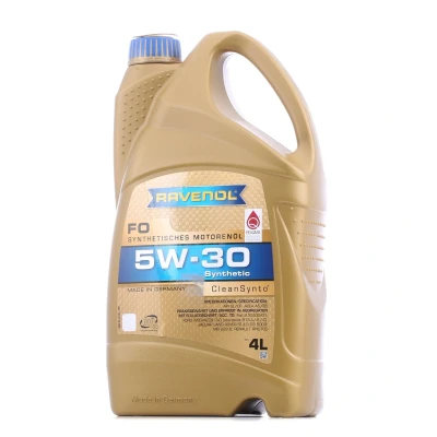Image of 1343792, 1343796, 14E8B8, 14E8B9, 14E8BA Engine oil RAVENOL FO 1111115 004 01 999 5W 30 4l FORD: FIESTA 6, 4, Transit Custom V362 Van