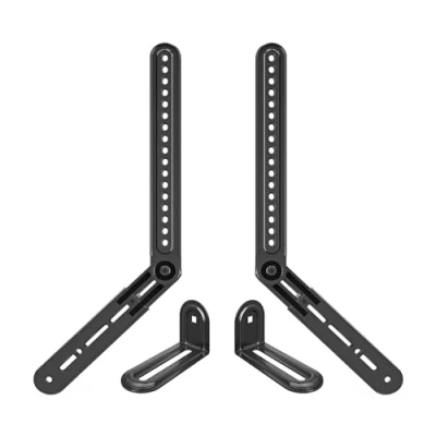 Image of ELIVED Soundbar Bracket Sound Bar TV Mount, for Mounting Above or Under with Detachable Extension Plates, Fit Most at the Rear up to 6.8 KG, Tool Free Knob Adjustable EV5010