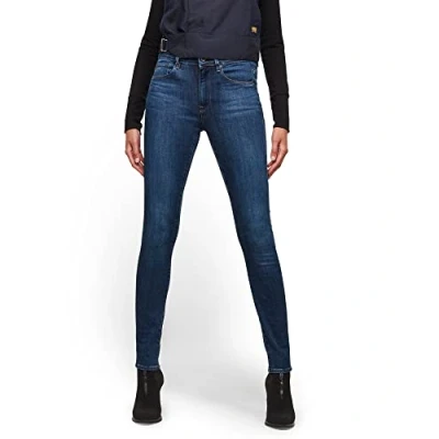 Image of G Star Women&#039;s 3301 Skinny Jeans, blue (medium aged D05175 8968 9362), 22W / 28L