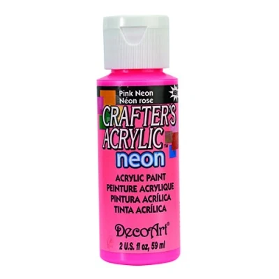 Image of DecoArt Acrylic Paint, Neon Pink, 59ml