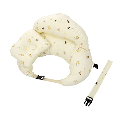 Image of ZTOONE Breastfeeding Pillow, Multifunctional Nursing Pillow With Adjustable Buckle, Breastfeeding, Bottle Feeding Pillowcase Removable And Washable (Pale yellow)