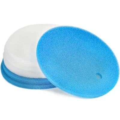 Image of LTWHOME Compatible White Filter Floss and Blue Pad Replacement for Tetra Pond Clear Choice Biofilter (Pack of 6)