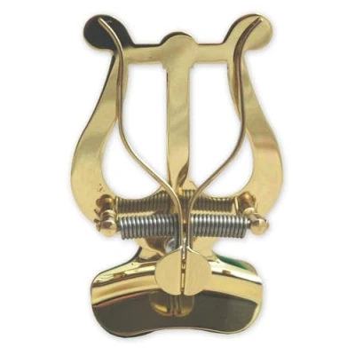 Image of Soundman® Marching Lyre for Trumpet, Cornet, Flugelhorn Clamp Bell Lyra Music Stand (Lacquered)