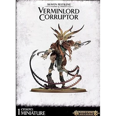Image of GAMES WORKSHOP 99120206023 Skaven Pestilens Verminlord Corruptor Miniature, Black