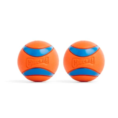 Image of Chuckit Ultra Ball High Bounce Rubber Dog Ball, 2 Medium Balls