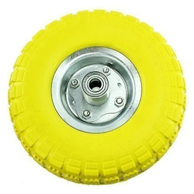 Image of First4spares 10&quot; Solid Rubber Wheelbarrow Tyre &amp; Axle Wheel Bearing for Garden Cart/Barrow/Trolley