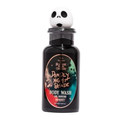 Image of MAD Beauty Disney Nightmare Before Christmas Mystic Deadly Night Shade Body Wash Cruelty Free Cosmetics Spooky Halloween Scent Skincare Gifts for Women, Adults, and Kids