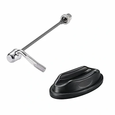 Image of Bicycle Quick Release Rear Wheel Skewer And Front Riser Block, Indoor Training Accessories for Turbo Trainer