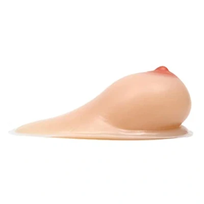 Image of One Pair Crossdresser Transgender Self Adhesive Silicone Breast Forms Fake Boobs Teardrop Shaped Mastectomy Prosthesis Bra Enhancers Inserts,Nude,DD Cup (1200g/Pair)