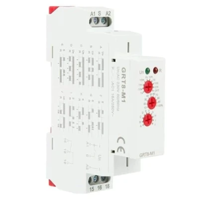 Image of DEWIN GRT8 M1 Time Delay Relay Multifunctional with 10 Functions DIN Rail Mount AC 220V
