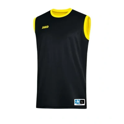 Image of JAKO Men&#039;s Change 2.0 Reversible Jersey, Black/Citro, M