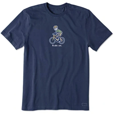 Image of Life Is Good Mens Crusher, Darkest Blue, X Large